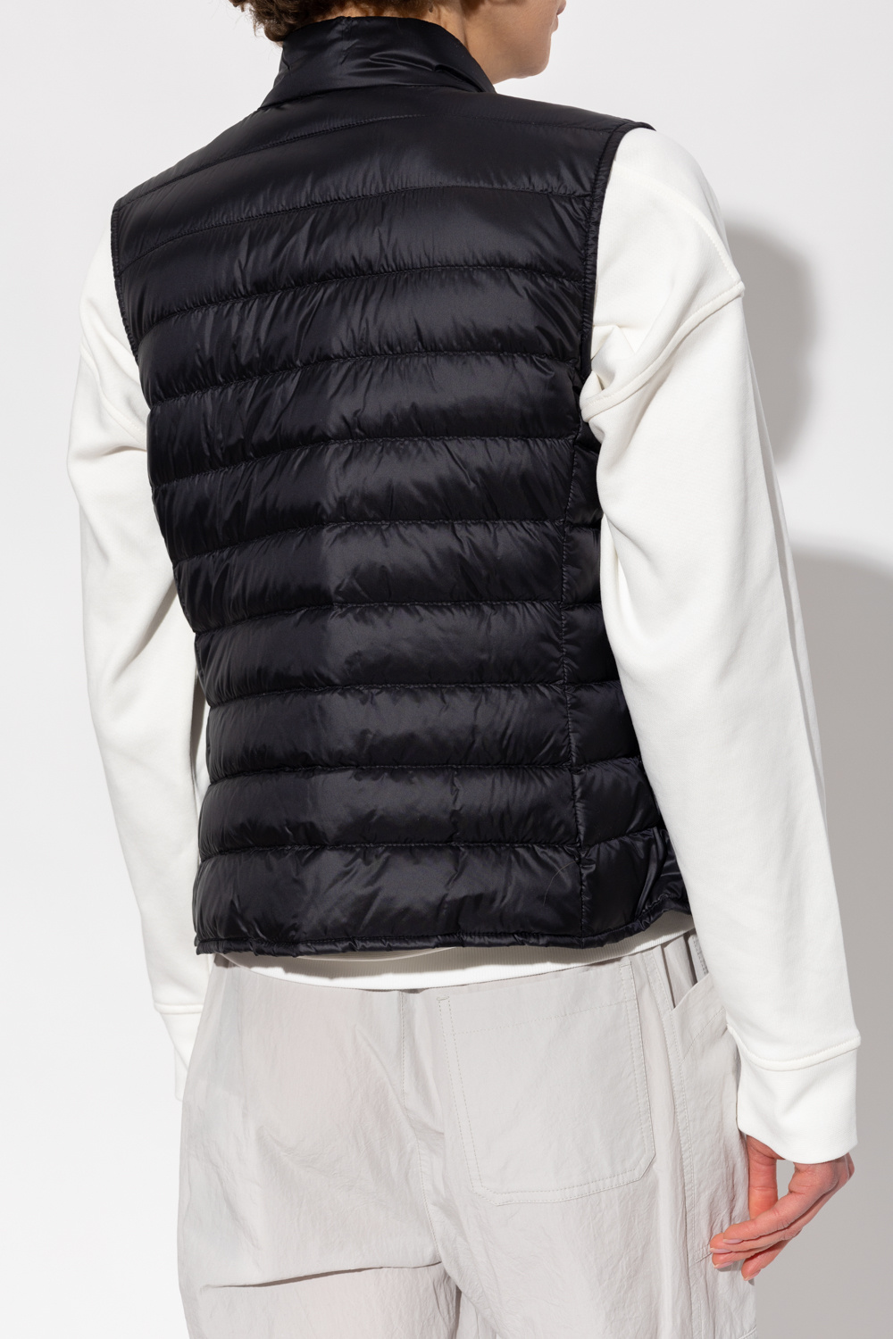 Black Vest with logo Moncler - SchaferandweinerShops Spain